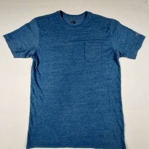The North Face Mens Short Sleeve Shirt Size Medium Slim Fit Light Blue